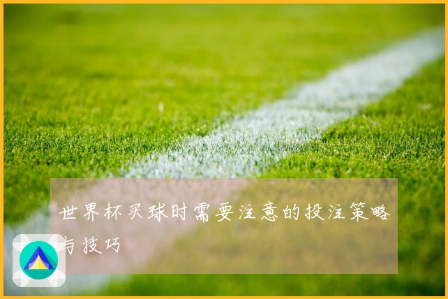 世界杯买球时需要注意的投注策略与技巧